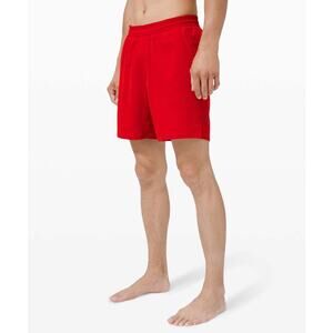 Lululemon Channel Cross Swim Short 7" Dark Red